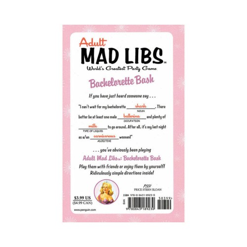 Bachelorette Bash Fun with Mad Libs