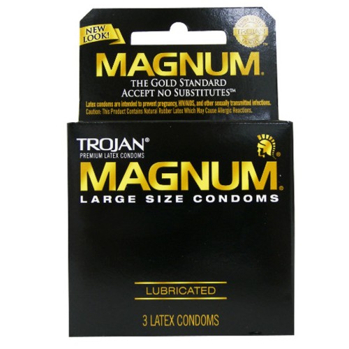 Condones Trojan Magnum Tamaño Grande 3-Pack