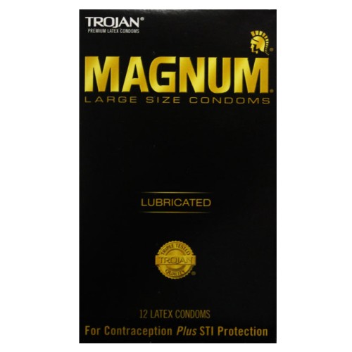 Trojan Magnum Condones Talla Grande 12 Unidades