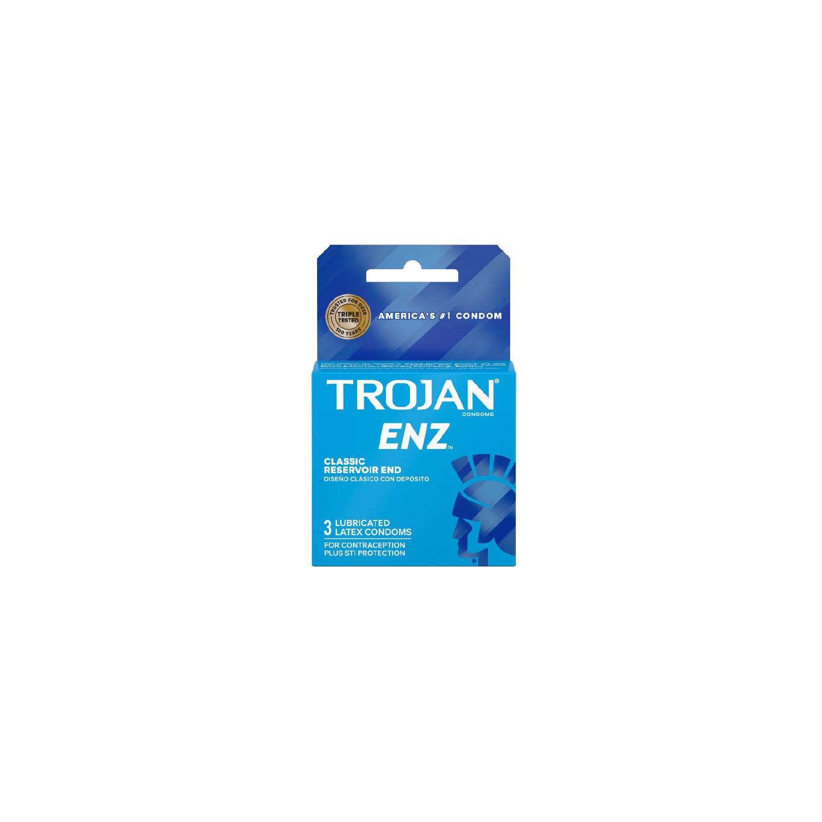 Condones Lubricados Trojan-Enz Paquete de 3