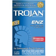 Trojan-Enz Spermicidal Lubricant Condoms 12-Pack