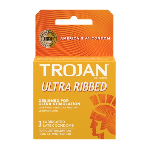 Condones Lubricados Trojan Ultra Ribbed