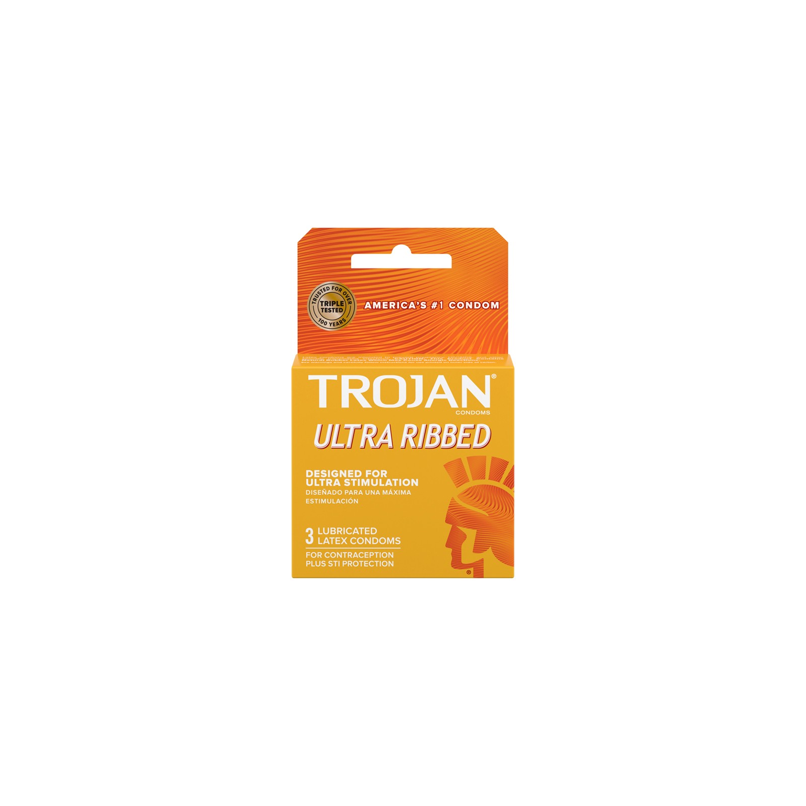 Trojan Ultra Ribbed Lubricated Condoms