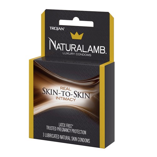 Condones Lubricados Naturalamb 3-Pack