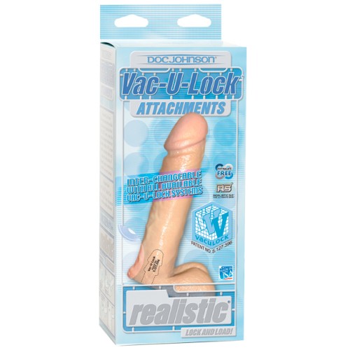 Vac-U-Lock 8 Inch Realistic Cock for Fun