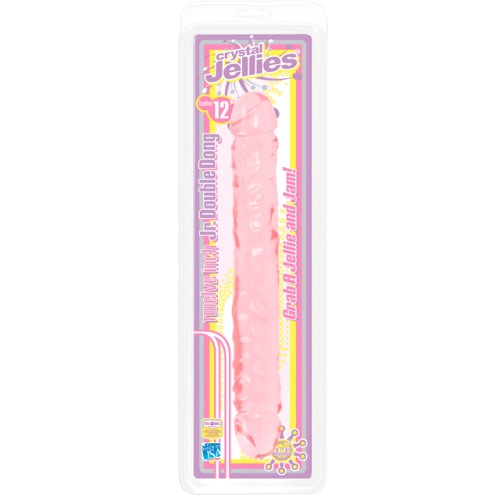 Crystal Jellies Double Dong Jr. - 12 inches of Fun