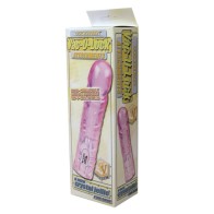 8 Inch Pink Crystal Jellie Vac-U-Lock Dong