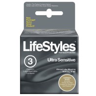 Condones LifeStyles Ultra Sensitivos (3 piezas)