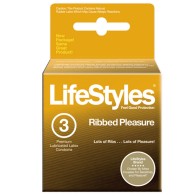 LifeStyles Ultra Ribbed Condoms 3-Pack