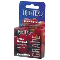 Trustex Flavored Condoms Grape 3-Pack