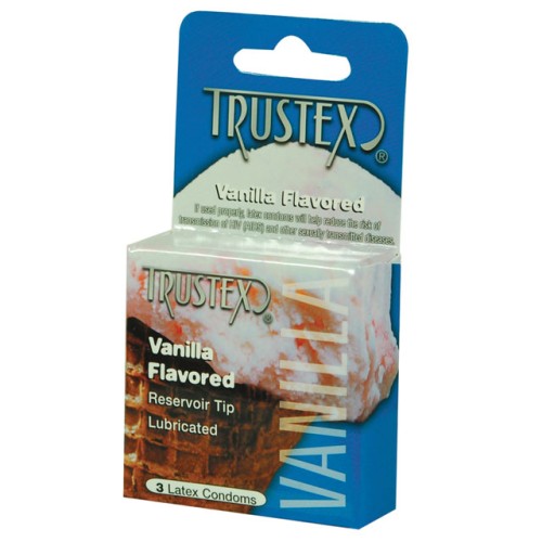 Condones Sabor Vainilla Trustex 3 Pack