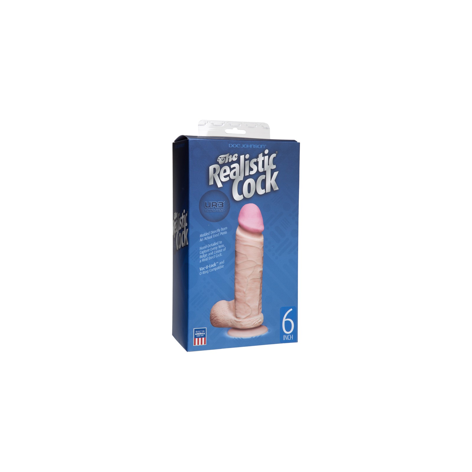 The Realistic Cock - UR3 - 6 Inch White