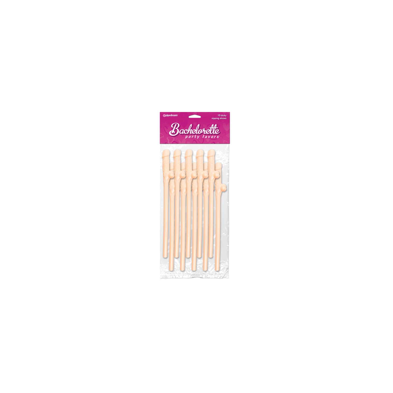 Pipedream Bachelorette Party Dicky Sipping Straws 10-Piece