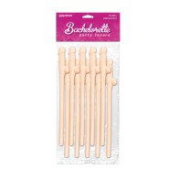 Pipedream Bachelorette Party Dicky Sipping Straws 10-Piece