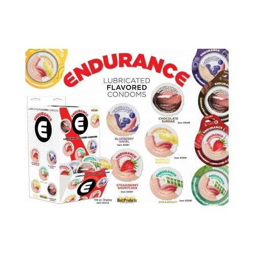 Endurance Lubricated Flavored Condoms