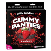 Pipedream Bragas Crotchless Gummy Comestibles Sabor Fresa