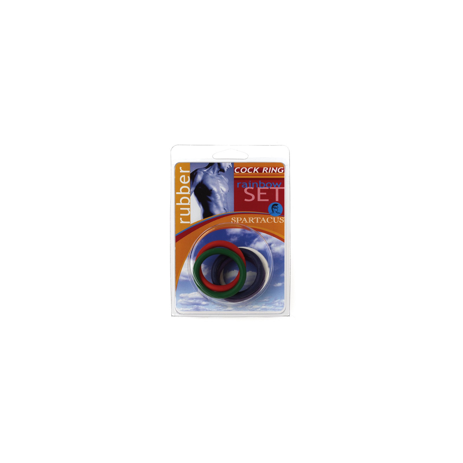 Spartacus Cock Ring Rainbow Set