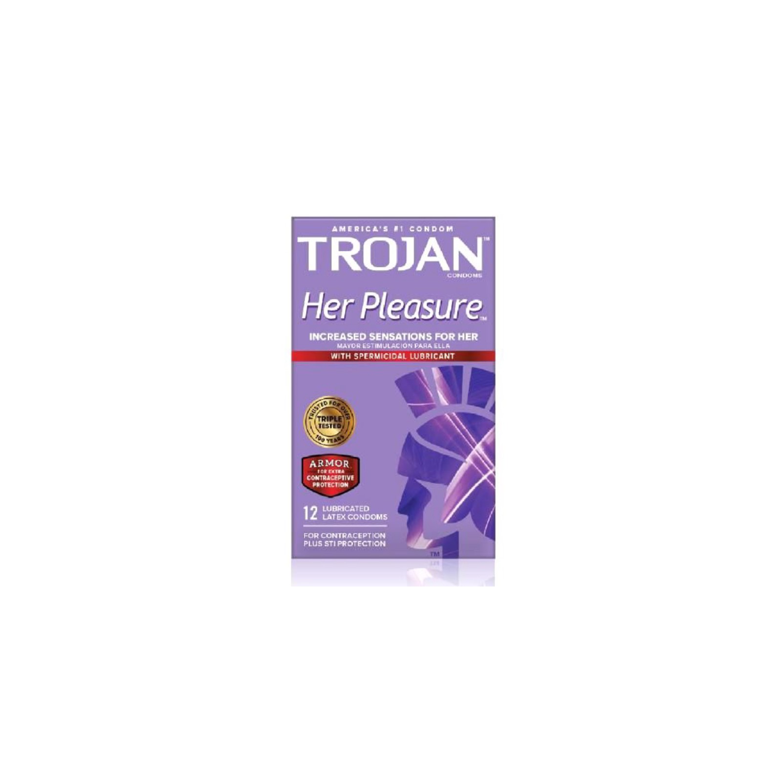 Trojan Her Pleasure Lubricated Latex Condoms