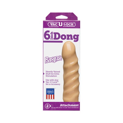 Dong Vac-U-Lock de 6 Pulgadas Raging Hard-Ons