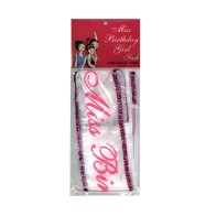 Miss Birthday Girl Sash for Party Fun