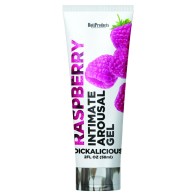 Gel de Arousal Intimo Dickalicious Frambuesa 2 oz - Enciende la Pasión