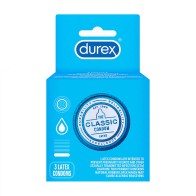 Durex Clásico Condones Lubricados Paquete de 3