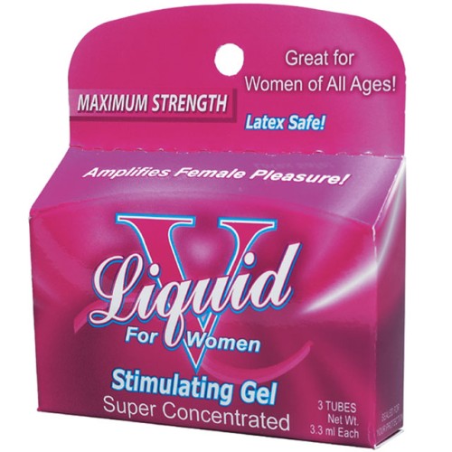 Gel Estimulante Liquid V para Mujeres - 3 Tubos