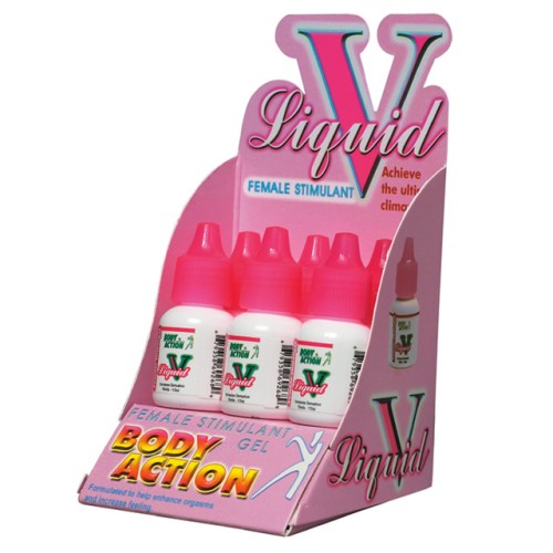 Display de Estimulante Femenino Liquid V para Mayor Placer