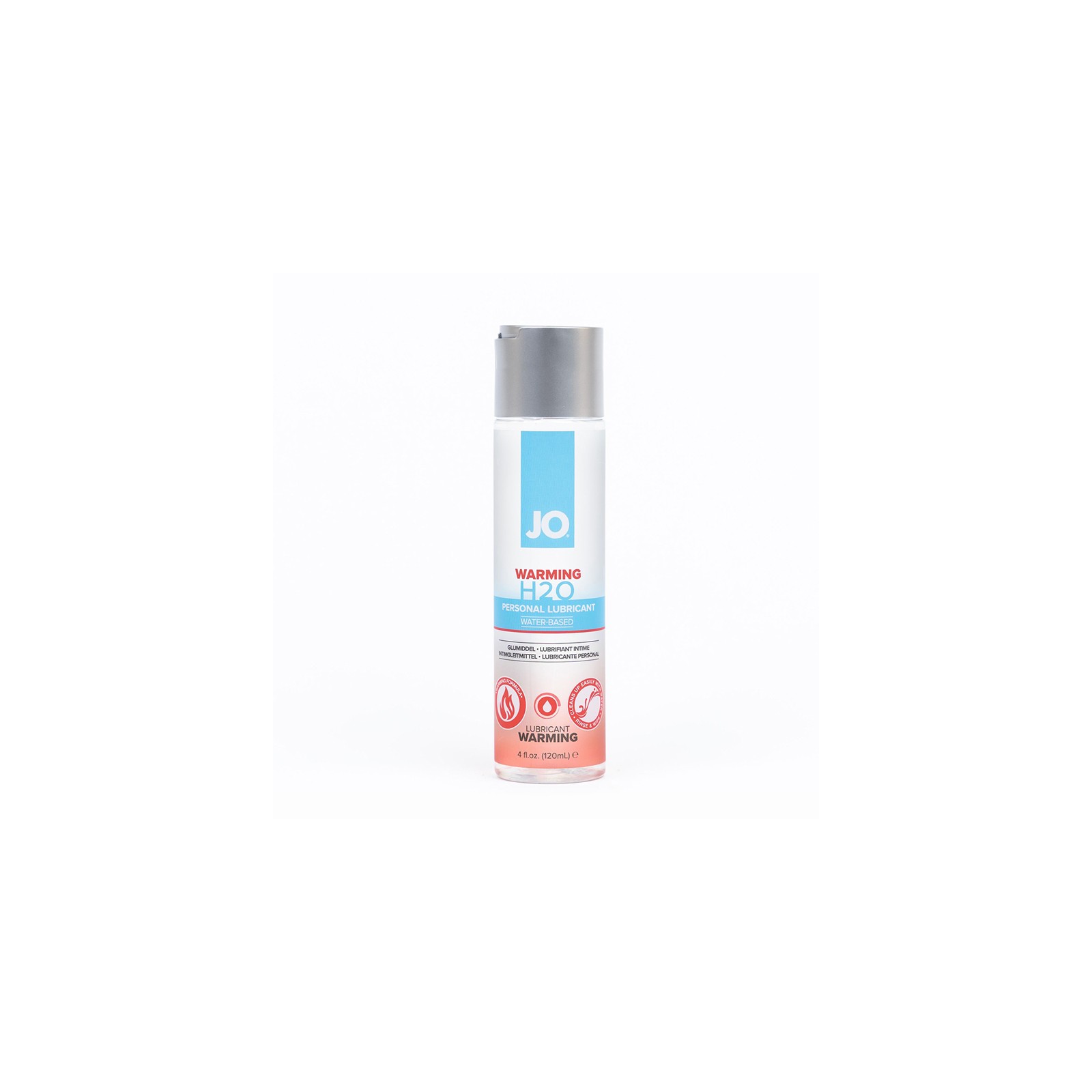 JO H2O Warming Water-Based Lubricant 4 oz. for Enhanced Pleasure