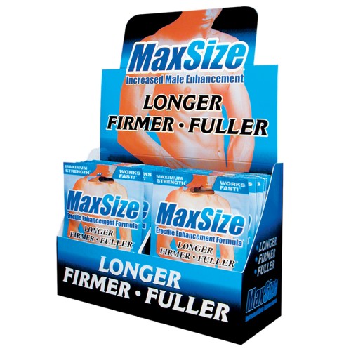 MaxSize Erectile Enhancement Formula for Performance