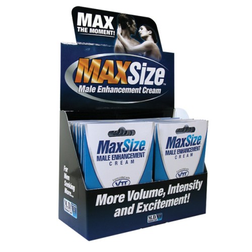 MaxSize Male Enhancement Cream Display