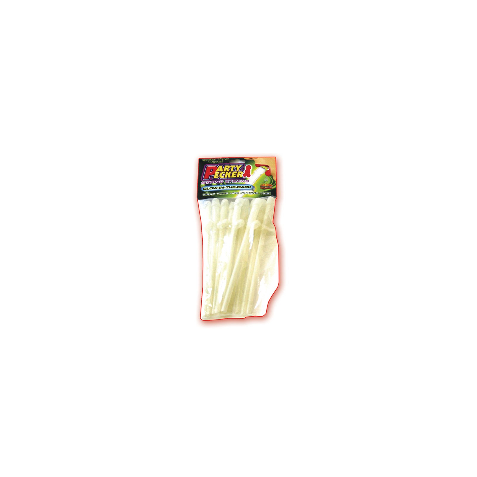 Glow-in-the-Dark Party Pecker Straws