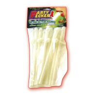 Glow-in-the-Dark Party Pecker Straws