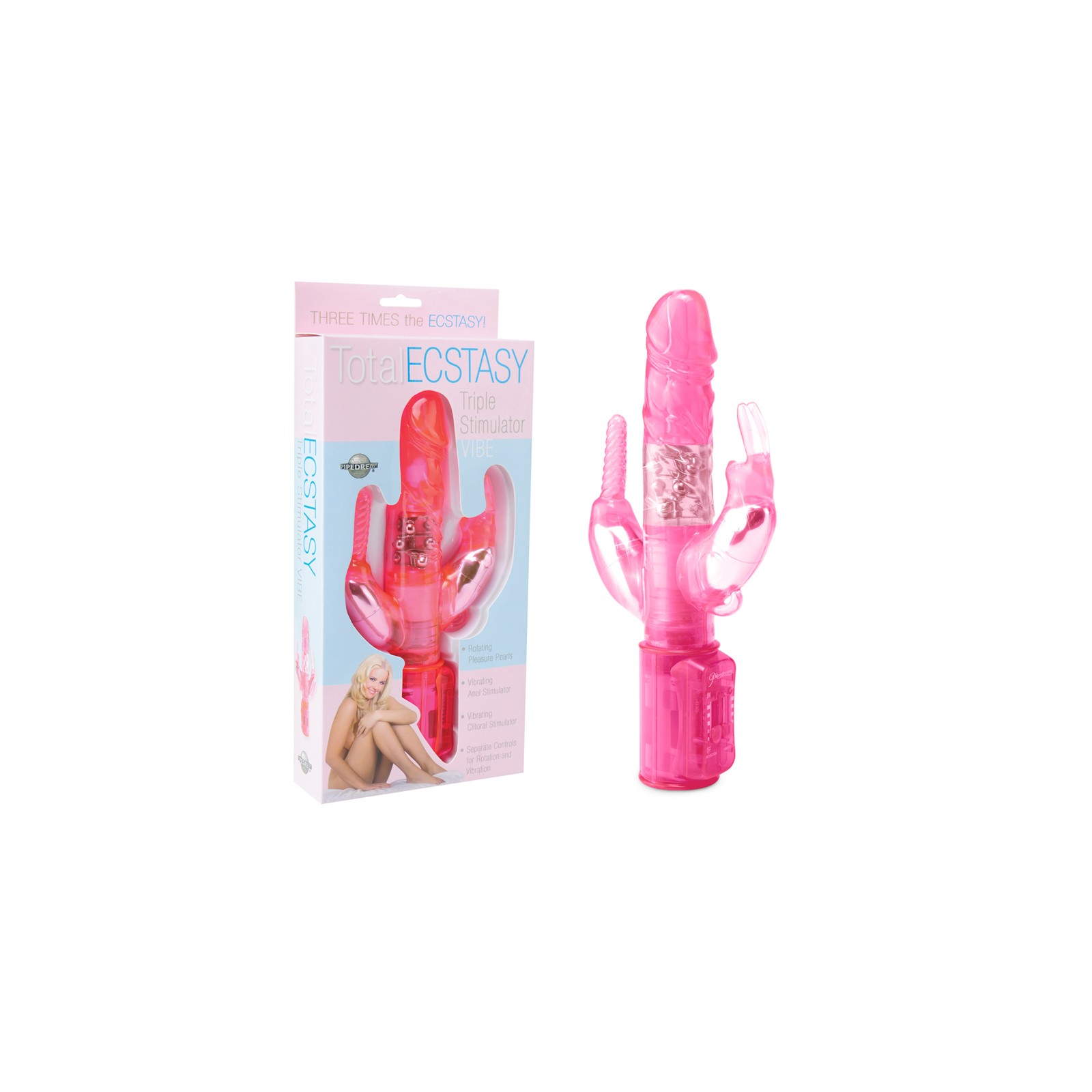 Pipedream Total Ecstasy Rabbit Vibrator Pink