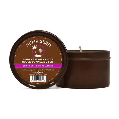 Earthly Body Massage Candle Skinny Dip - Indulgent Candle