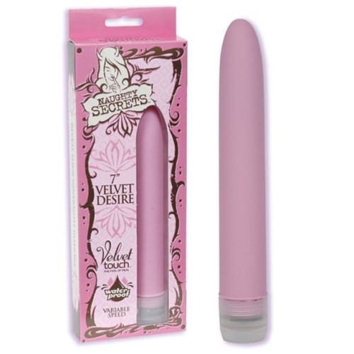 Naughty Secrets Vibrador Velvet Desire 7in Rosa