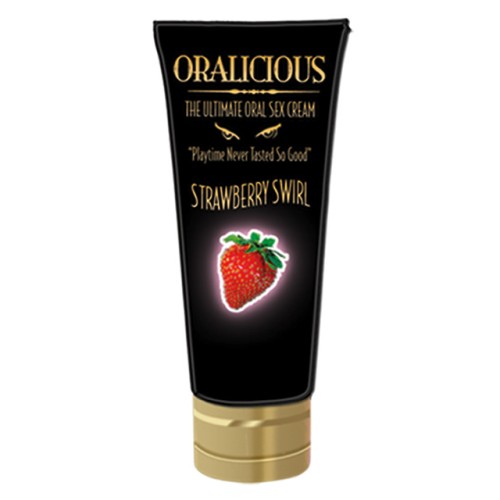 Crema para Sexo Oral Oralicious Fresa 2oz