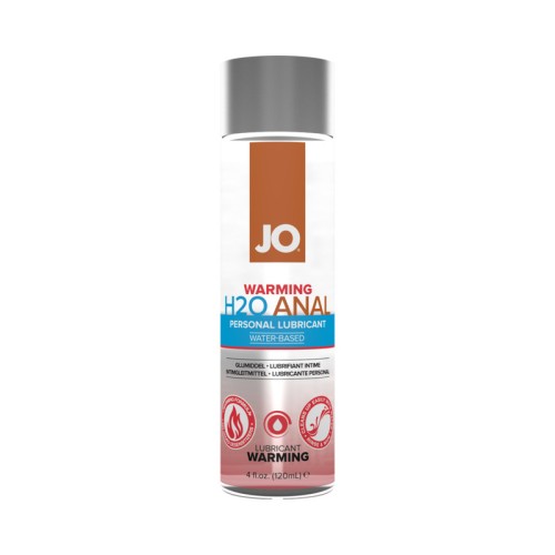 JO H2O Lubricante Anal Calentamiento a Base de Agua 4 oz.