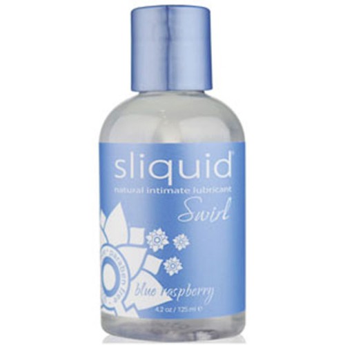 Sliquid Swirl Lubricante Sabor Frambuesa Azul 4.2 oz.