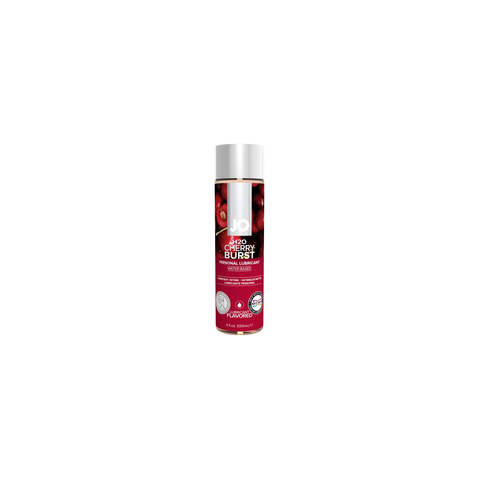 JO H2O Cherry Burst Flavored Lubricant 4 oz.