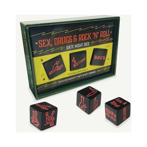 Sex, Drugs & Rock 'n' Roll Date Night Dice