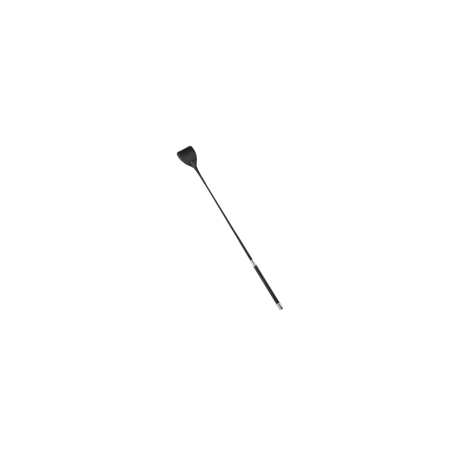 Black Leather Riding Crop for BDSM Play