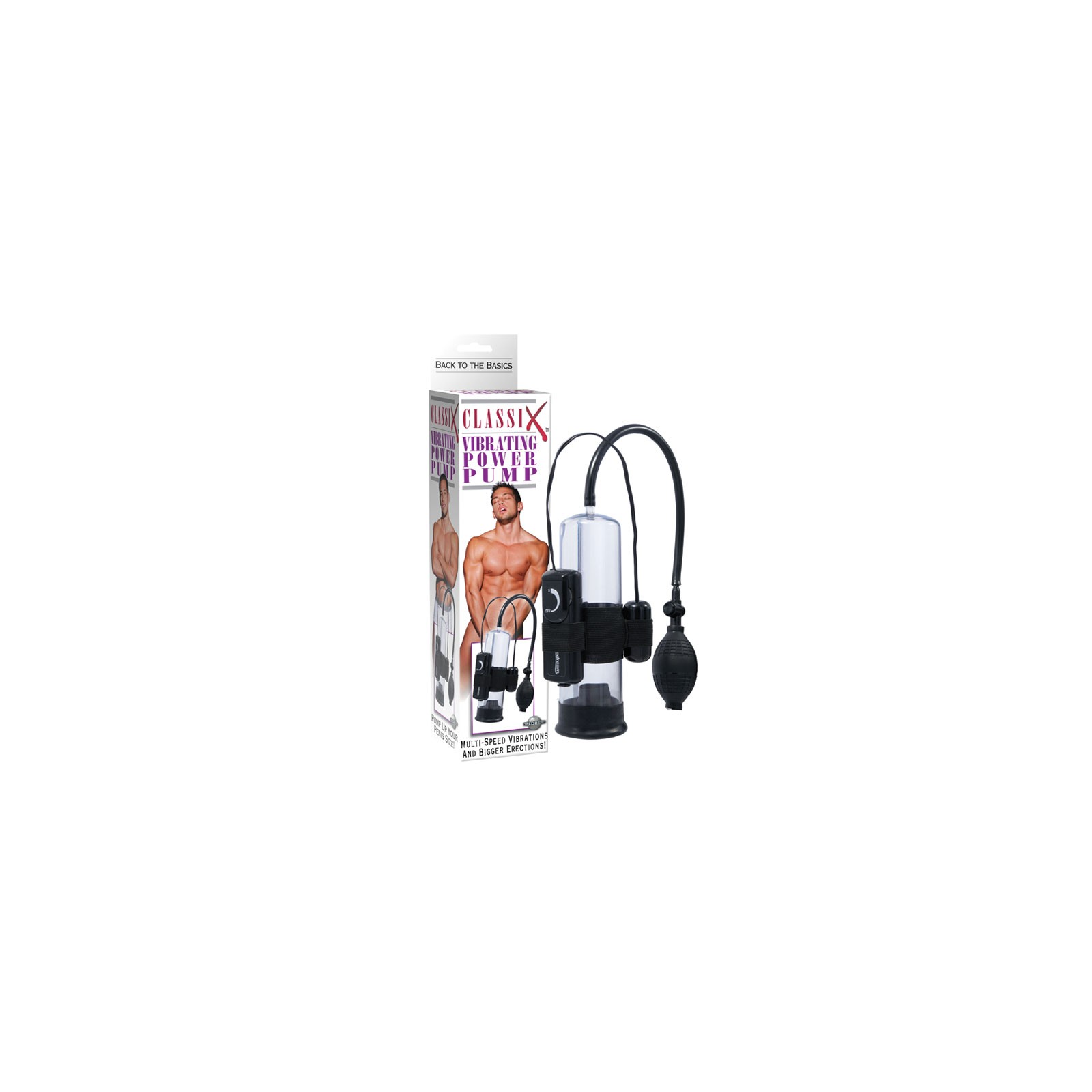 Pipedream Classix Vibrating Power Pump for Enhanced Erections