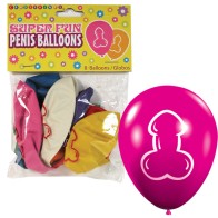 Paquete de Globos de Pene Super Divertidos 8 Piezas