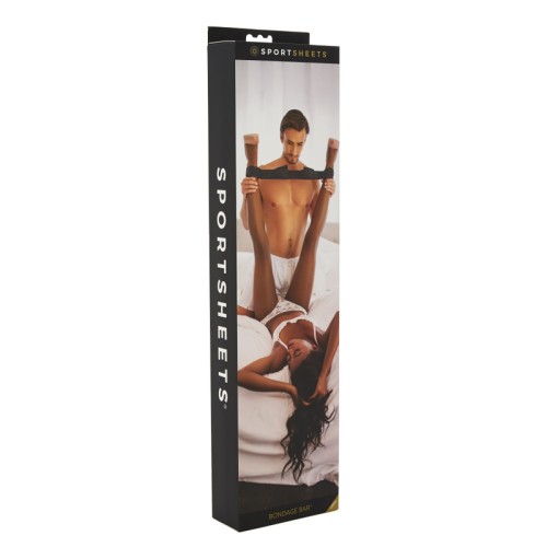 Barra de Bondage Ajustable Sportsheets Negra