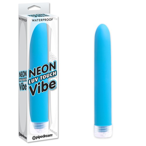 Vibrador Slimline Impermeable Pipedream Neon Luv Touch Azul