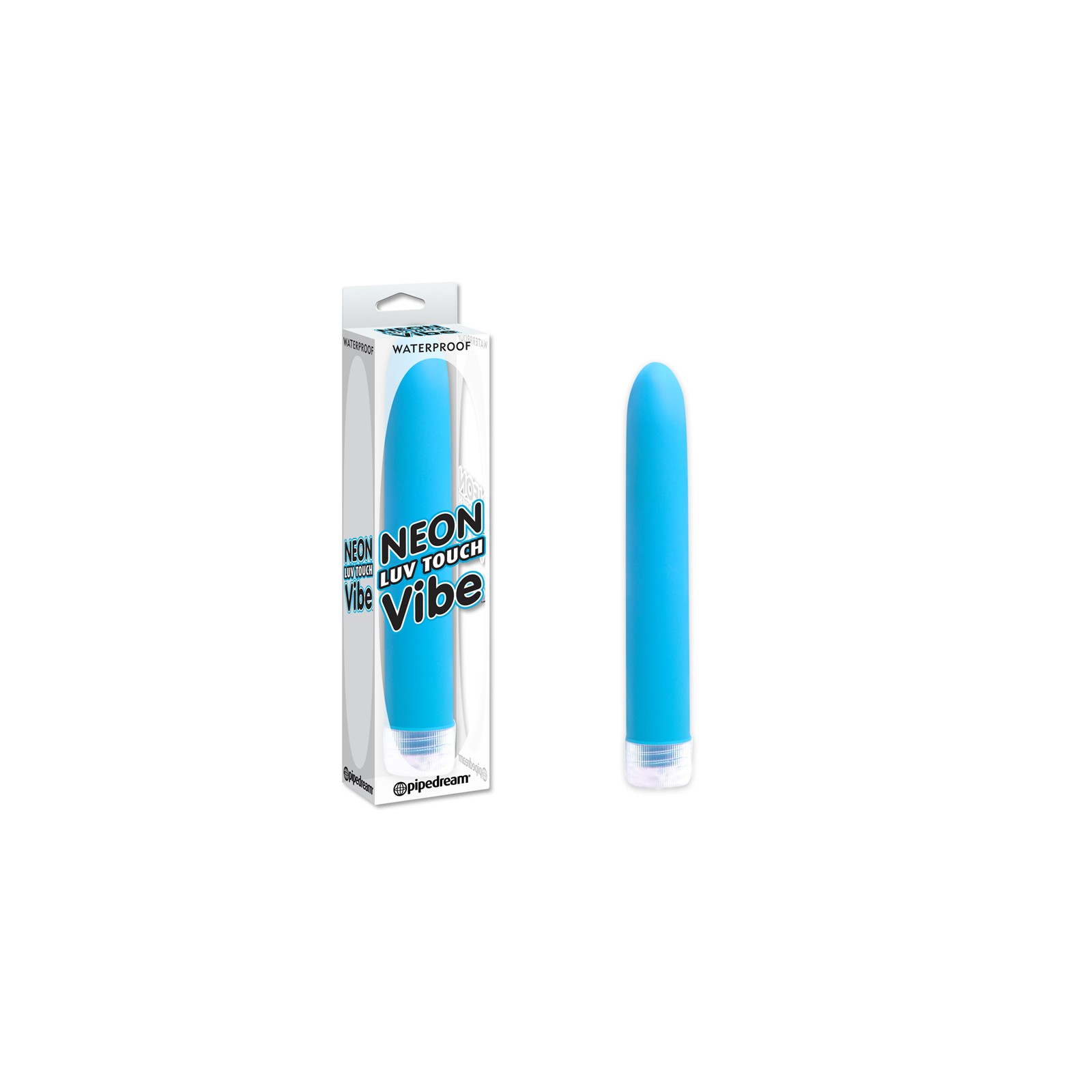 Vibrador Slimline Impermeable Pipedream Neon Luv Touch Azul