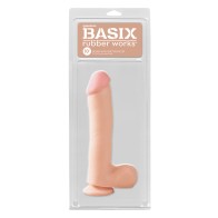 Dong de 10 in. con Base de Succión Pipedream Basix Rubber Works