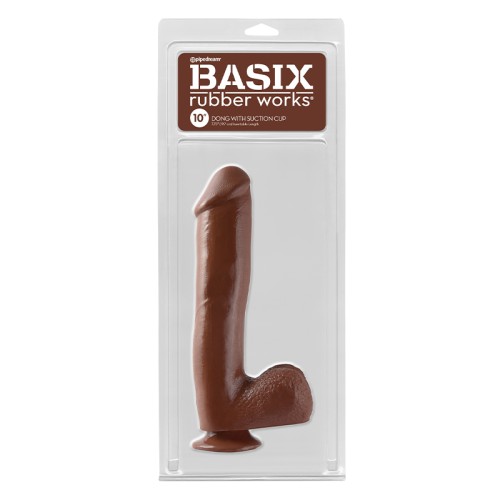 Pipedream Basix 10" Dong with Balls and Suction Cup