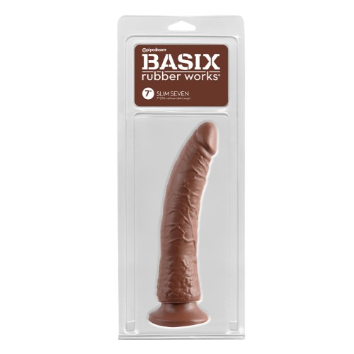 Pipedream Basix Dildo de 7 Pulgadas con Ventosa Marrón